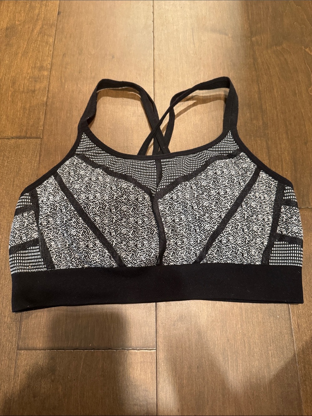 Champion by C9 Black & White Strappy Sports Bra